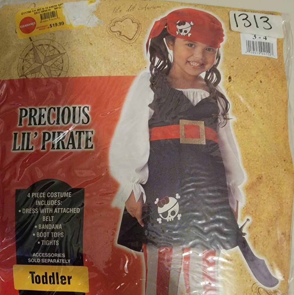 Toddler pirate costume